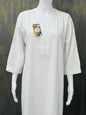 White chikankari kurti - Kurti Connection USA