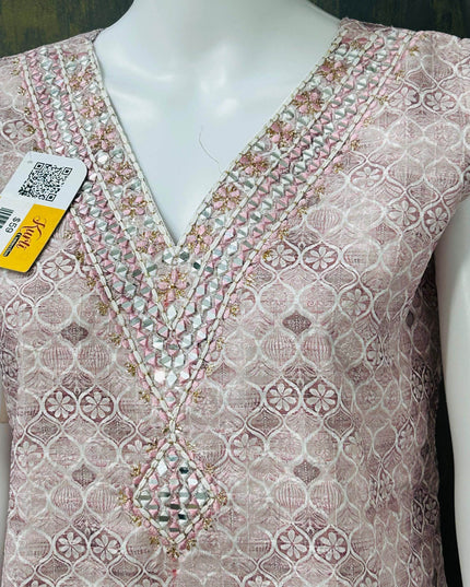 Sequin Chikankari kurti - Kurti Connection USA