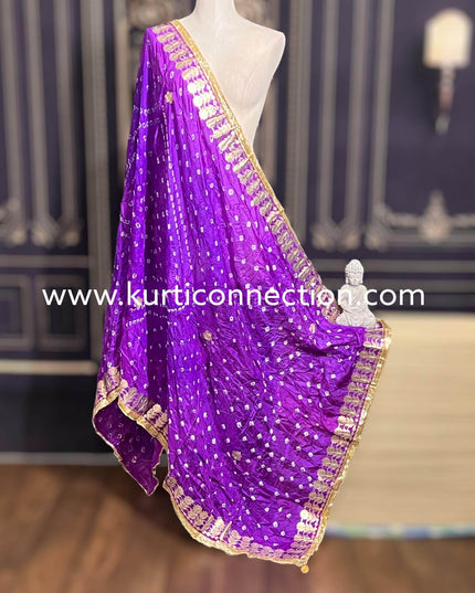 Gota patti bandhani dupatta - Kurti Connection USA