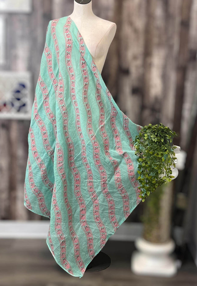 Printed cotton dupatta - Kurti Connection USA