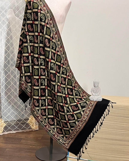Pashmina shawl, woolen stole for women , woolen shawl, dupatta - Kurti Connection USA