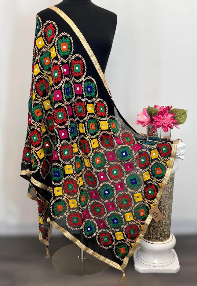 Phulakari dupatta - Kurti Connection USA