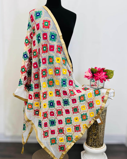 Phulakari dupatta - Kurti Connection USA