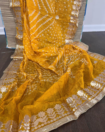 Gota patti bandhani dupatta - Kurti Connection USA