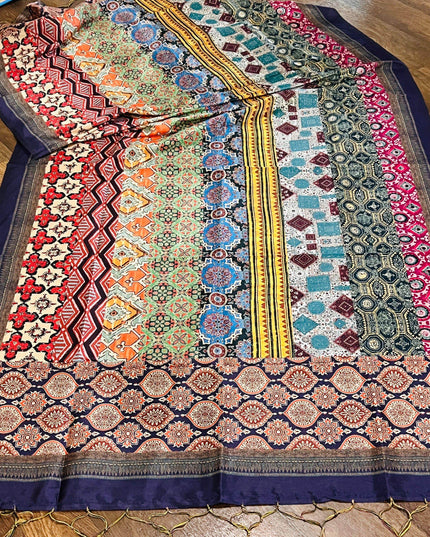 Tussar silk dupatta - Kurti Connection USA
