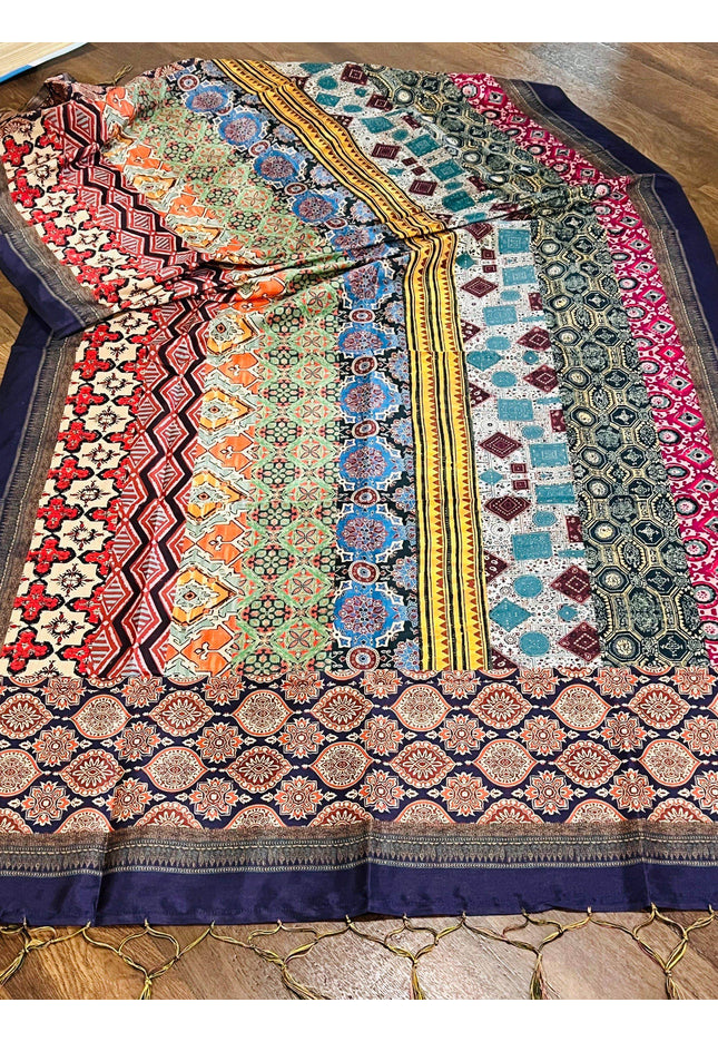 Tussar silk dupatta - Kurti Connection USA