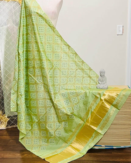 Bandhani print dupatta, cotton silk dupatta with bandhani print - Kurti Connection USA