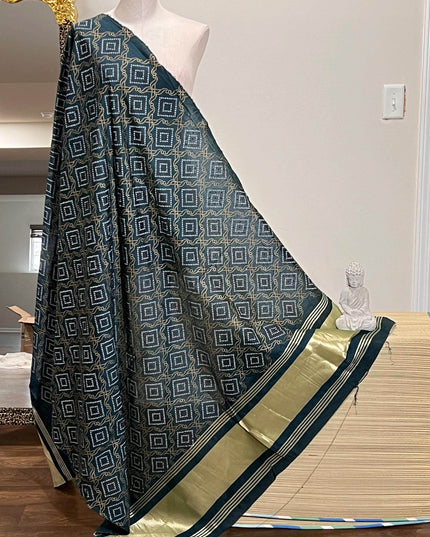 Bandhani print dupatta, cotton silk dupatta with bandhani print - Kurti Connection USA