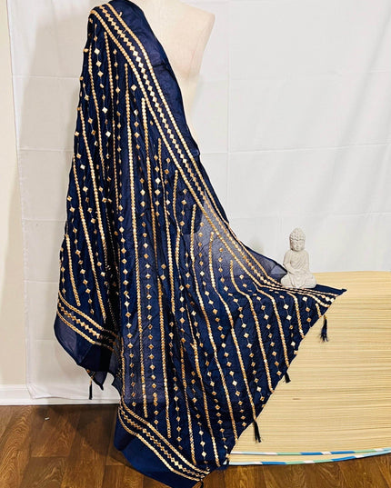Chiffon silk dupatta - Kurti Connection USA