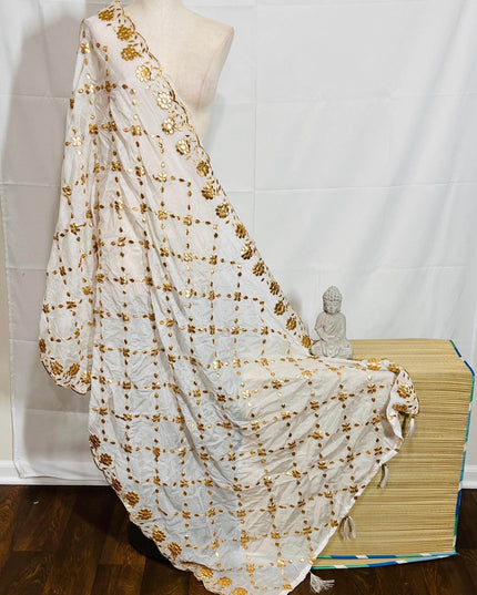 Chiffon silk dupatta - Kurti Connection USA