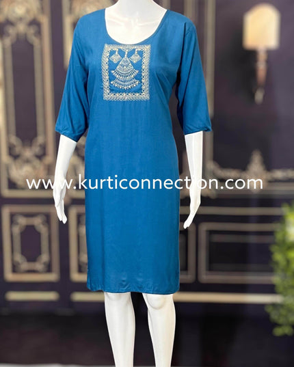 Rayon Kurti | Daily wear kurti - Kurti Connection USA