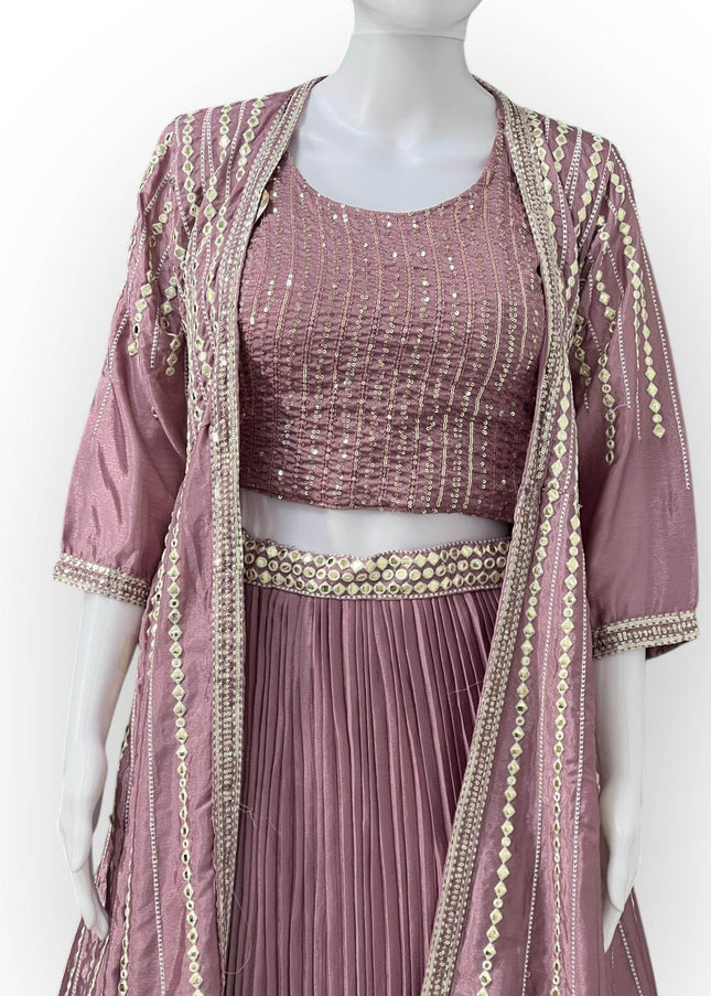 Party wear Lehenga set | crop top set - Kurti Connection USA
