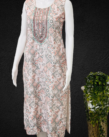 Chikankari kurti - Kurti Connection USA