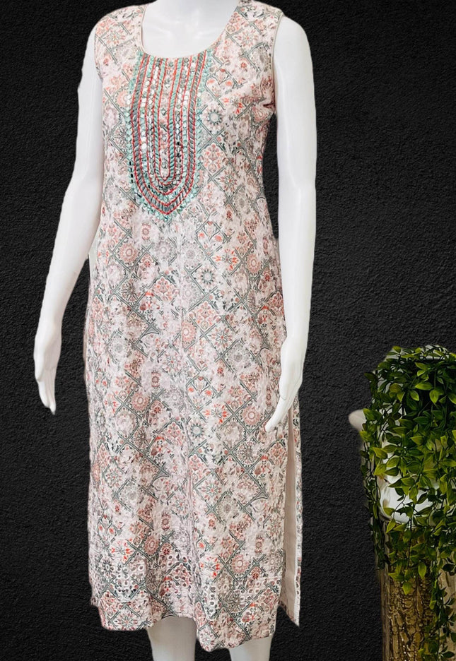 Chikankari kurti - Kurti Connection USA