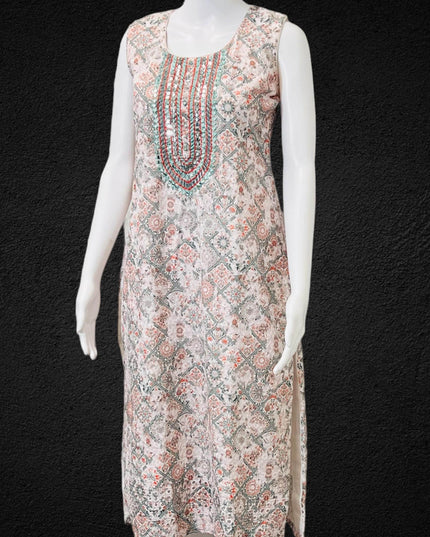 Chikankari kurti - Kurti Connection USA