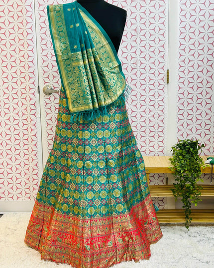 Silk lehenga set - Kurti Connection USA