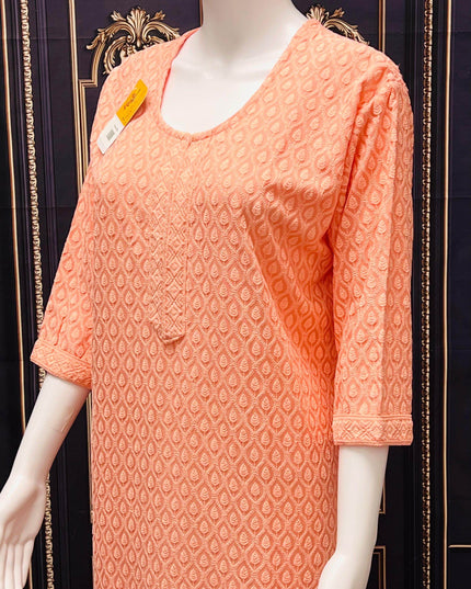 Chikankari kurtis - Kurti Connection USA