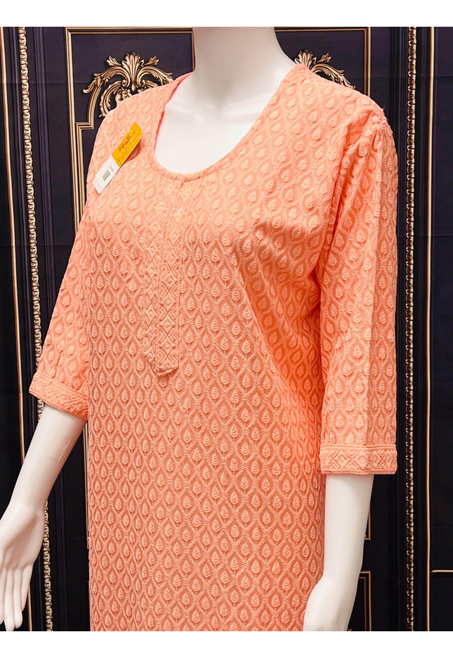 Chikankari kurtis - Kurti Connection USA