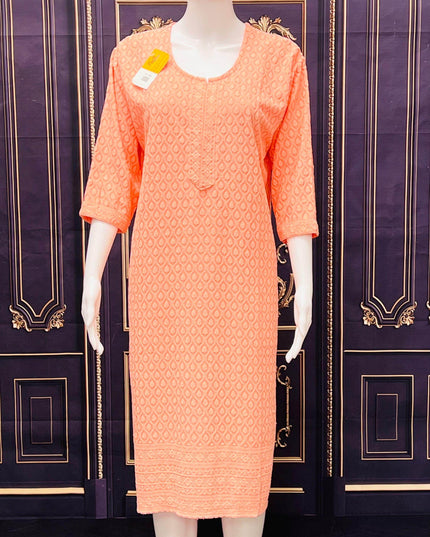 Chikankari kurtis - Kurti Connection USA