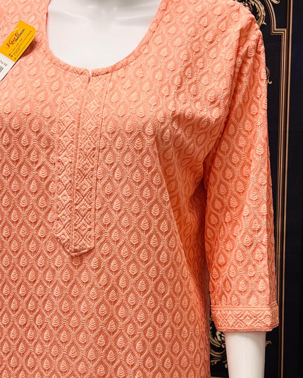 Chikankari kurtis - Kurti Connection USA