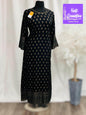 Black rayon kurti - Kurti Connection USA