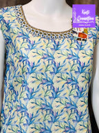 Georgette kurti, light sequin work, Indian kurti - Kurti Connection USA