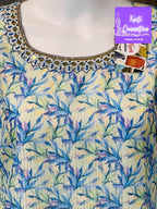 Georgette kurti, light sequin work, Indian kurti - Kurti Connection USA