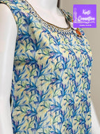 Georgette kurti, light sequin work, Indian kurti - Kurti Connection USA