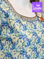 Georgette kurti, light sequin work, Indian kurti - Kurti Connection USA