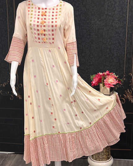 Anarkali style kurti - Kurti Connection USA