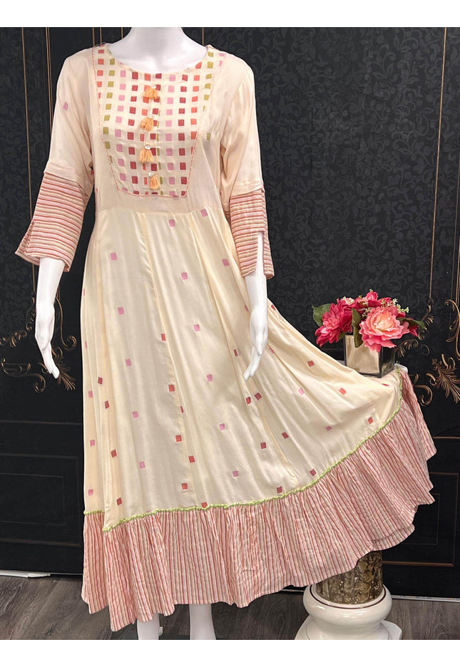 Anarkali style kurti - Kurti Connection USA