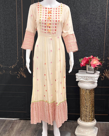 Anarkali style kurti - Kurti Connection USA