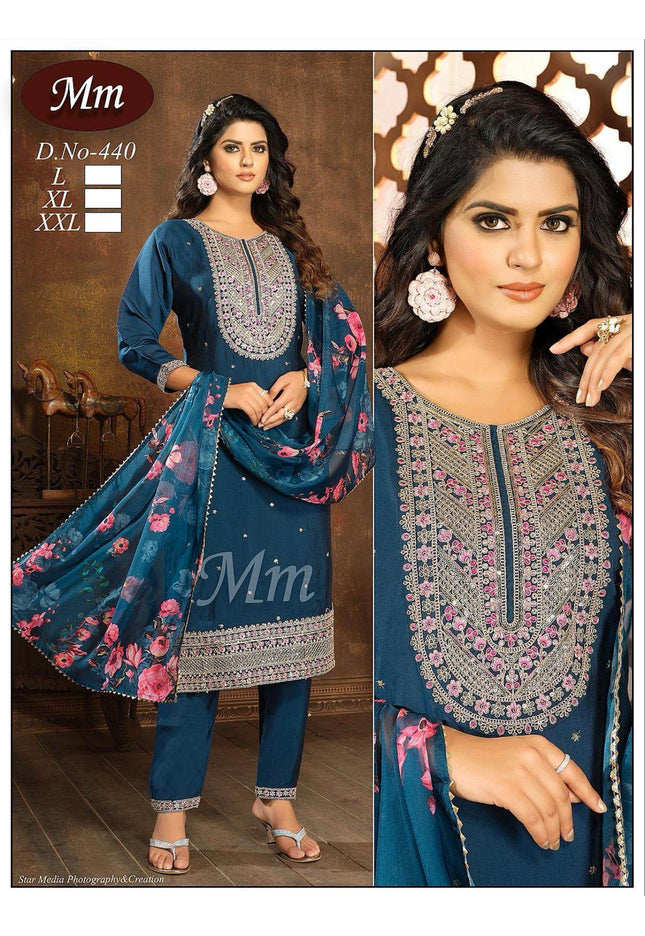 Modal silk kurti set - Kurti Connection USA