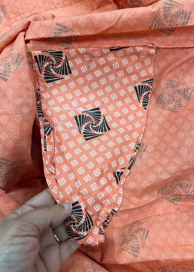 Soft cotton kurti | short sleeves attached inside - Kurti Connection USA