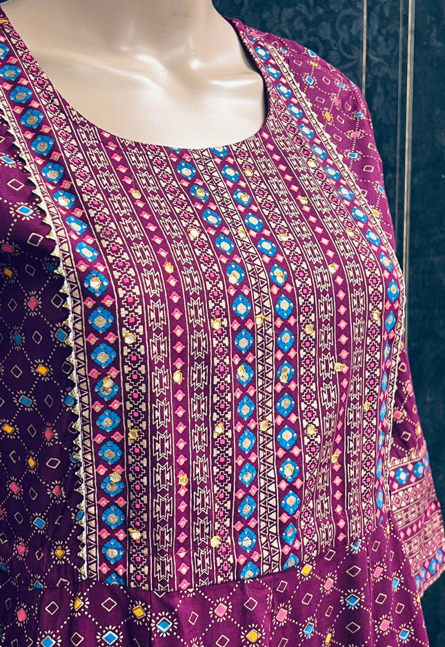 Printed cotton kurti - Kurti Connection USA