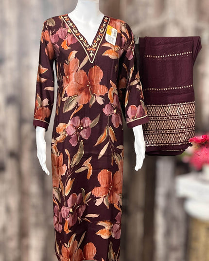 Modal silk kurti set | salwar kameez - Kurti Connection USA