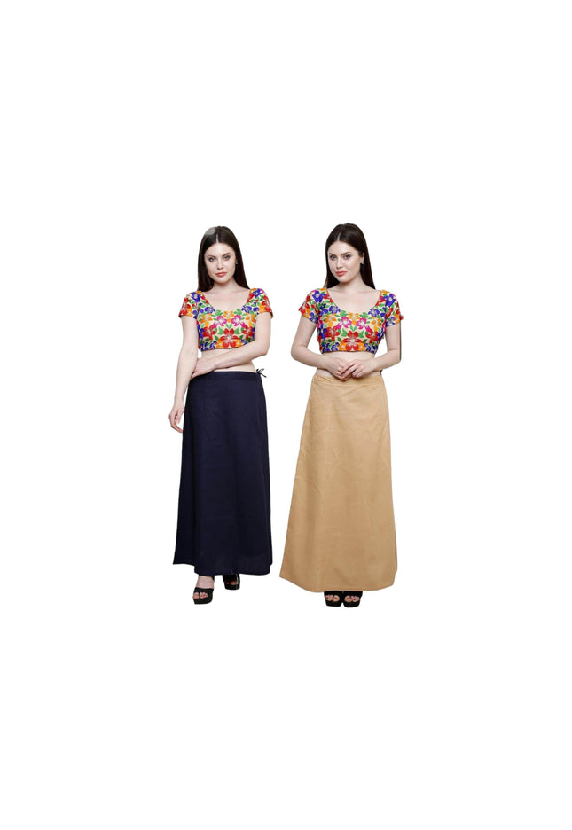 Cotton saree petticoat - Kurti Connection USA