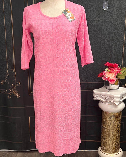 chikankari kurti - Kurti Connection USA