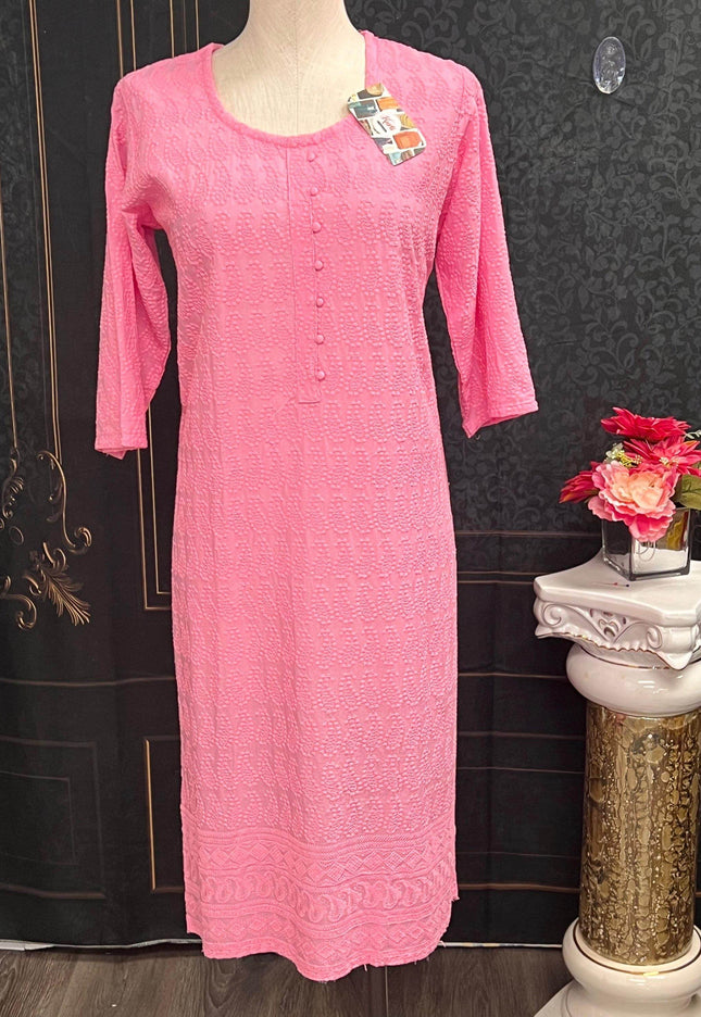 chikankari kurti - Kurti Connection USA