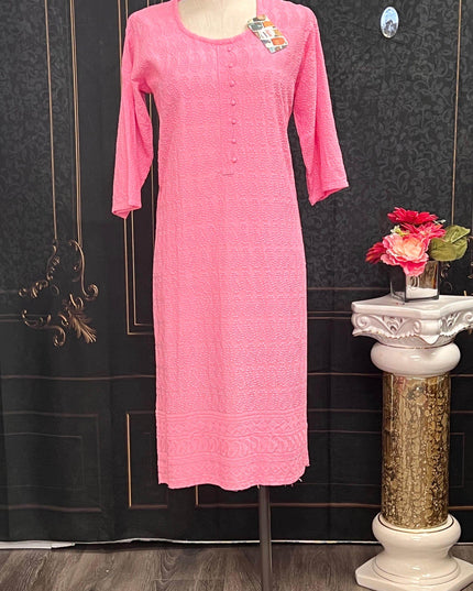 chikankari kurti - Kurti Connection USA