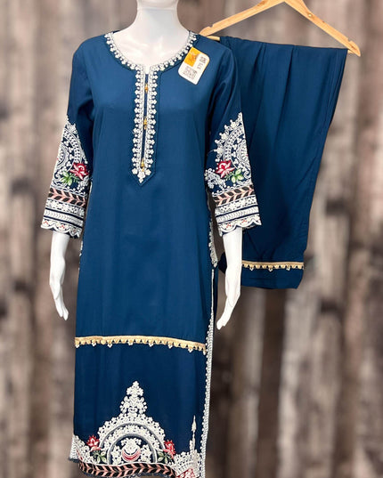 Soft cotton kurti set - Kurti Connection USA