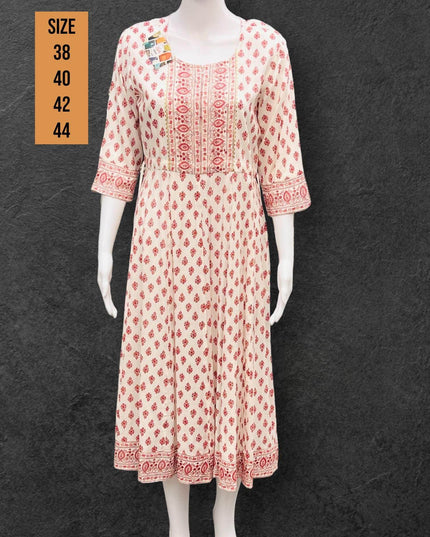 Soft cotton kurti - Kurti Connection USA