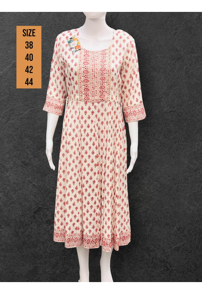 Soft cotton kurti - Kurti Connection USA