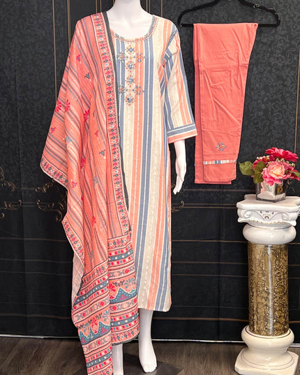 Soft cotton kurti pant set - Kurti Connection USA