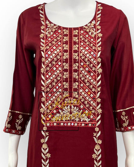 Modal silk kurti set | salwar kameez - Kurti Connection USA