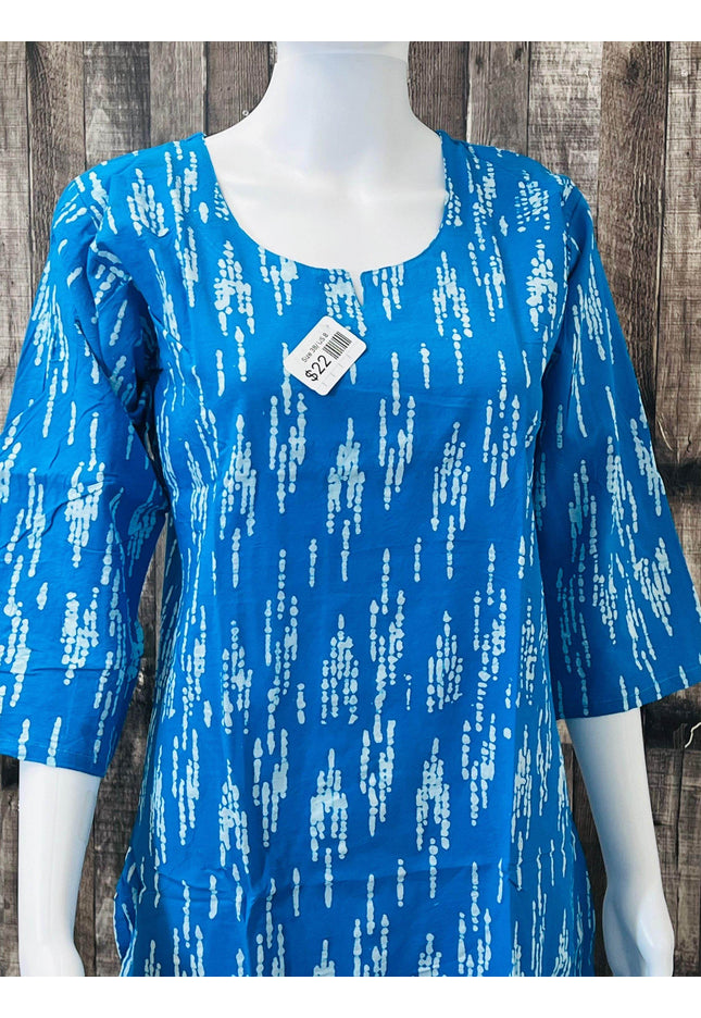 Pure cotton Short kurti - Kurti Connection USA