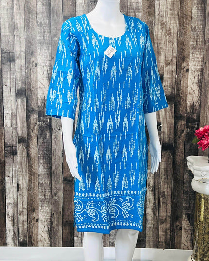 Pure cotton Short kurti - Kurti Connection USA