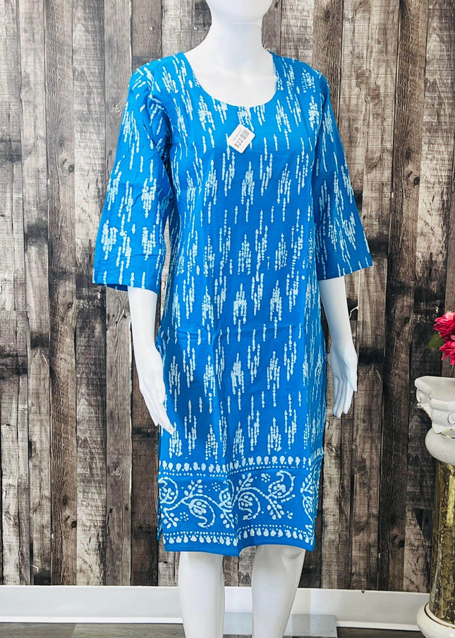 Pure cotton Short kurti - Kurti Connection USA