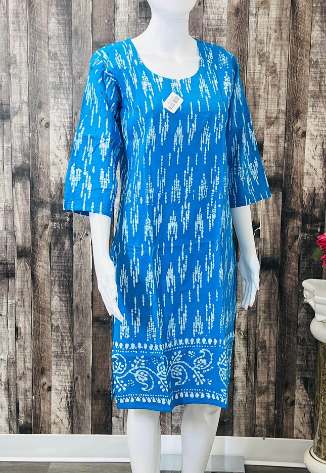 Pure cotton Short kurti - Kurti Connection USA