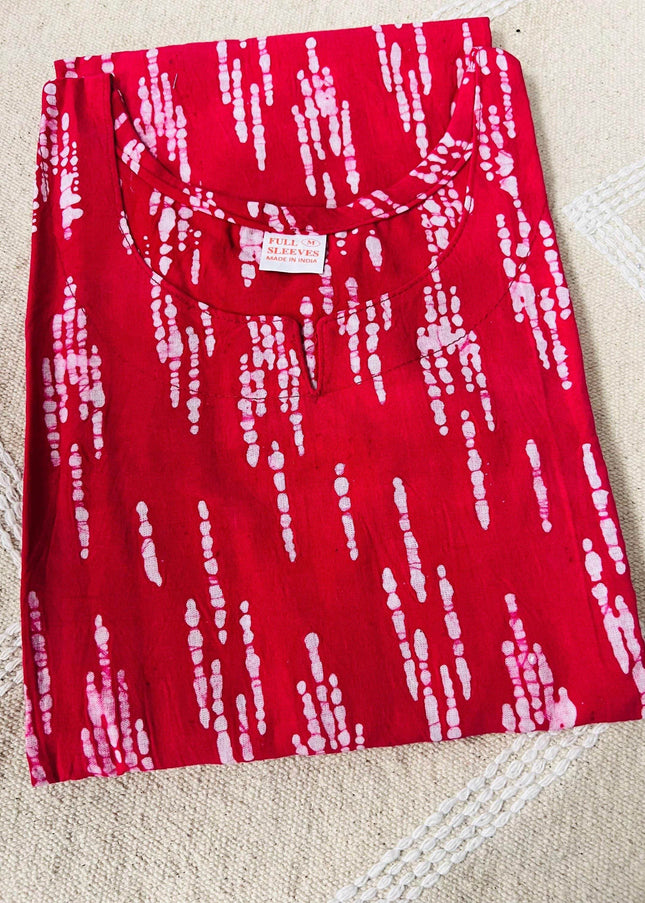 Pure cotton Short kurti - Kurti Connection USA